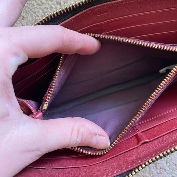 Chloe leather wallet on chain mini shoulder bag black gold - Picture 12 of 14